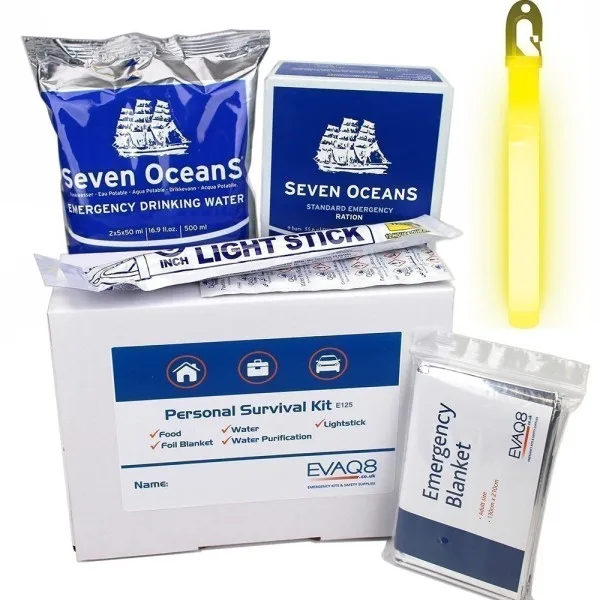 EVAQ8 One Person Compact Survival Kit by EVAQ8