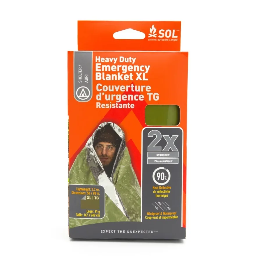 SOL Heavy Duty Emergency Blanket by SOL (Survive Outdoors Longer)